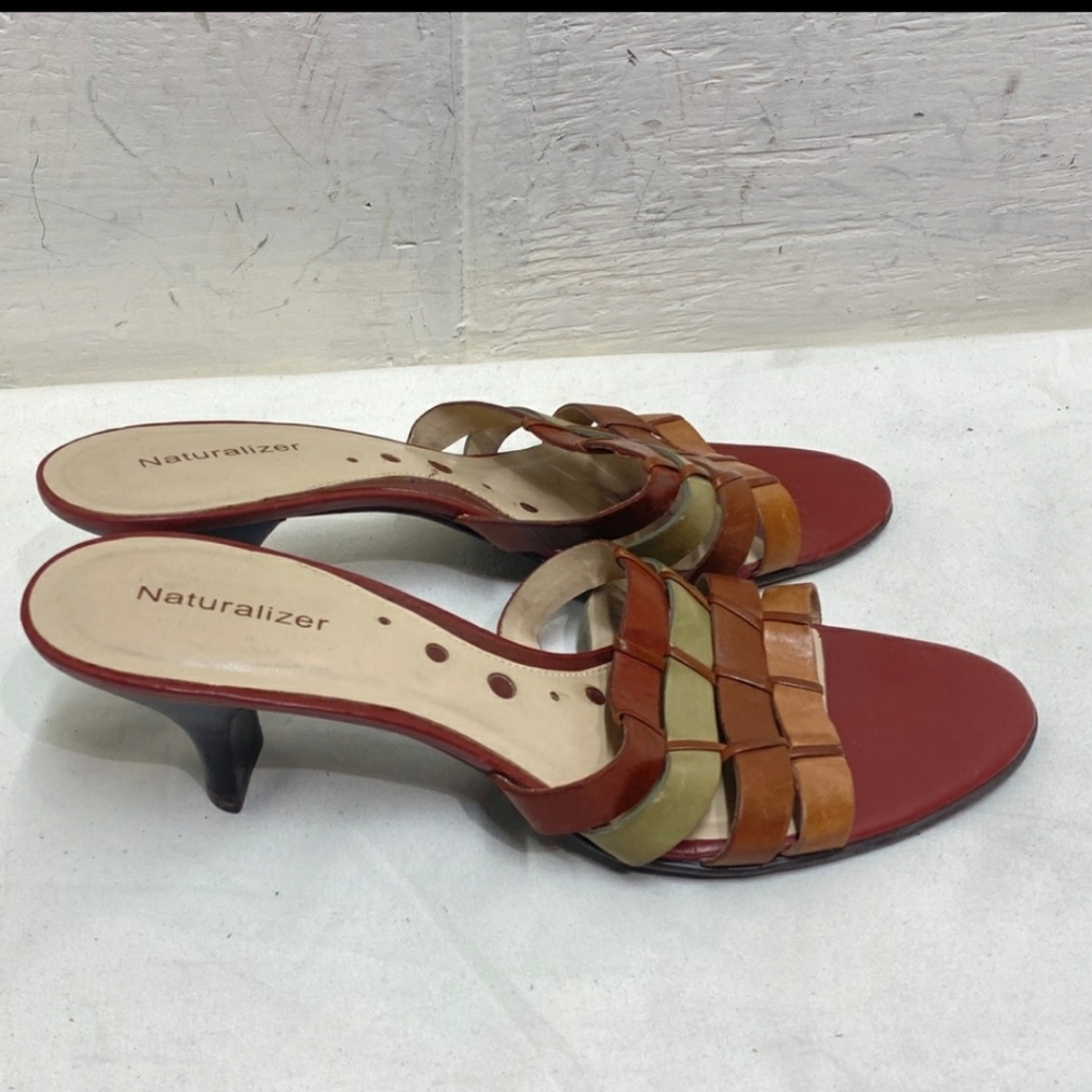 Naturalizer Multicolored Leather Mules  Size 9M EUC